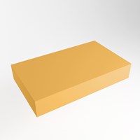 TOP 41 Ocher Encimera suspendido de solid surface 70cm. Espesor de la encimera 12cm. Encimera adecuada para lavamanos.