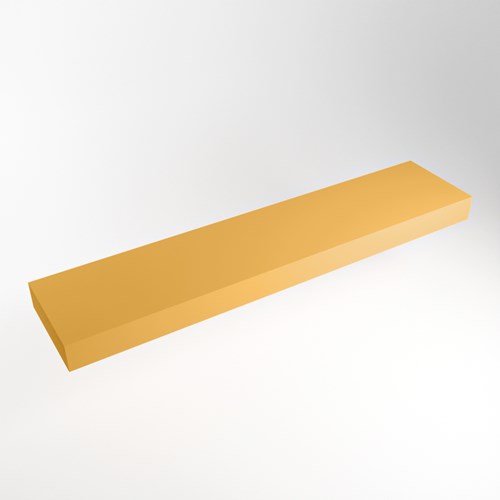 TOP 41 Ocher Encimera suspendido de solid surface 191cm. Espesor de la encimera 12cm. Encimera adecuada para lavamanos.