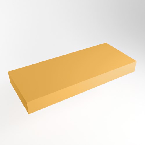 TOP 46 Ocher wall-hung solid surface module / shelf 110cm. Thickness 12cm. Suitable for countertop basin.