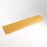 TOP 46 Ocher solid surface sospeso mensola 210cm. Spessore 12cm. Adatto per lavabo da appoggio.