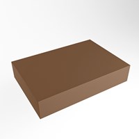 TOP 23 Rust solid surface étagère suspendu 60cm. Épaisseur 12cm. Convient pour une vasque à poser.