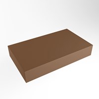 TOP 30 Rust vrijhangende solid surface module / planchet 70cm. Rand 12cm hoog. Blad geschikt voor waskom.