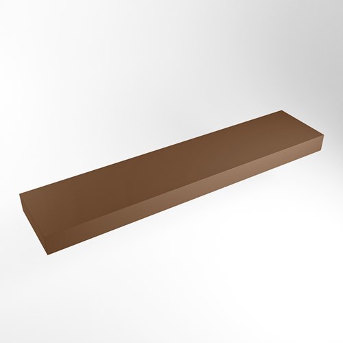 TOP 41 Rust solid surface sospeso mensola 190cm. Spessore 12cm. Adatto per lavabo da appoggio.