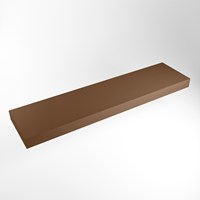 TOP 51 Rust Encimera suspendido de solid surface 211cm. Espesor de la encimera 12cm. Encimera adecuada para lavamanos.