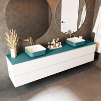 TOP 46 Smag solid surface Encimera 220cm. Espesor de la encimera 0,9cm. Encimera adecuada para lavamanos.