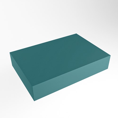 TOP 30 Smag vrijhangende solid surface module / planchet 61cm. Rand 12cm hoog. Blad geschikt voor waskom.