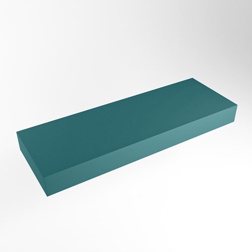 TOP 30 Smag vrijhangende solid surface module / planchet 121cm. Rand 12cm hoog. Blad geschikt voor waskom.