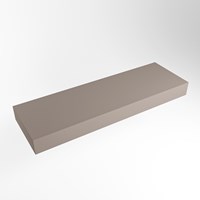 TOP 41 Smoke solid surface étagère suspendu 130cm. Épaisseur 12cm. Convient pour une vasque à poser.