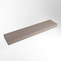 TOP 41 Smoke solid surface étagère suspendu 190cm. Épaisseur 12cm. Convient pour une vasque à poser.