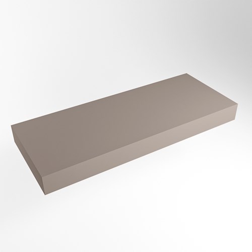 TOP 51 Smoke solid surface étagère suspendu 131cm. Épaisseur 12cm. Convient pour une vasque à poser.