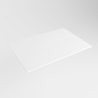 TOP 41 Talc solid surface Plan de travail 51cm. Épaisseur 0,9cm. Adapté pour le plan de travail | vasque À poser.-2