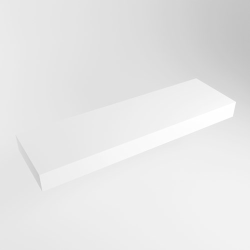 TOP 23 Talc solid surface étagère suspendu 141cm. Épaisseur 12cm. Convient pour une vasque à poser.