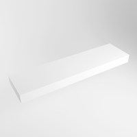 TOP 23 Talc solid surface sospeso mensola 160cm. Spessore 12cm. Adatto per lavabo da appoggio.
