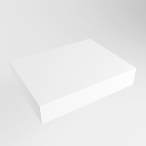 TOP 46 Talc Encimera suspendido de solid surface 60cm. Espesor de la encimera 12cm. Encimera adecuada para lavamanos.
