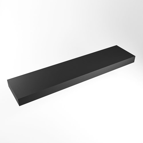 TOP 46 Urban vrijhangende solid surface module / planchet 200cm. Rand 12cm hoog. Blad geschikt voor waskom.