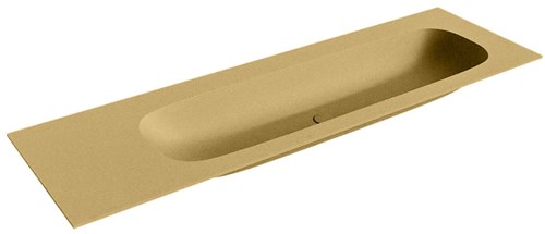STOR Large Oro solid surface inbouw wastafel 151cm. Positie wasbak Rechts.