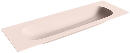 STOR Large Rosee Lavabo incasso solid surface 140cm. Posizione lavabo Centro.