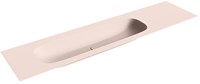 STOR Large Rosee solid surface inbouw wastafel 191cm. Positie wasbak Links.