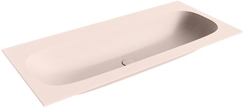 STOR Medium Rosee Lavabo incasso solid surface 101cm. Posizione lavabo Centro.