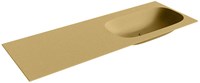 STOR Small Oro Lavabo encastrado de solid surface 130cm. Posición del fregadero Derecho.