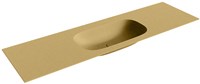 STOR Small Oro solid surface inbouw wastafel 160cm. Positie wasbak Midden.