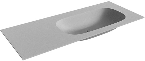 STOR Small Plata Lavabo encastré solid surface 111cm. Position lavabo Droite.
