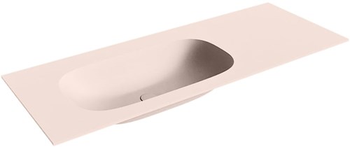STOR Small Rosee Inset / Built-in Basin solid surface 120cm. Position basin Left.