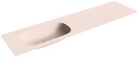 STOR Small Rosee Lavabo incasso solid surface 180cm. Posizione lavabo Sinistra.
