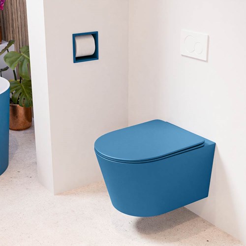 LAVIE hangend toilet single fire rimless diepspoel Jeans. Toiletzitting met quick-release & softclose Jeans.