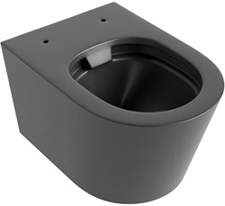 LAVIE WC suspendu single fire sans bride chasse d´eau profonde Dark Grey.