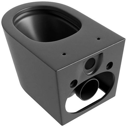 LAVIE WC sospeso single fire senza brida scarico profondo Dark Grey.-3