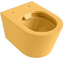 LAVIE WC suspendu single fire sans bride chasse d´eau profonde Ocher.