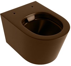 LAVIE WC suspendu single fire sans bride chasse d´eau profonde Rust.
