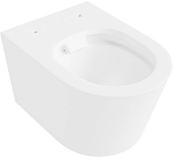 LAVIE WC suspendu single fire sans bride chasse d´eau profonde Talc.