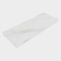 TOP 23 Carrara Mélamine Plan de travail 61cm. Épaisseur 3cm. Adapté pour le plan de travail | vasque À poser.