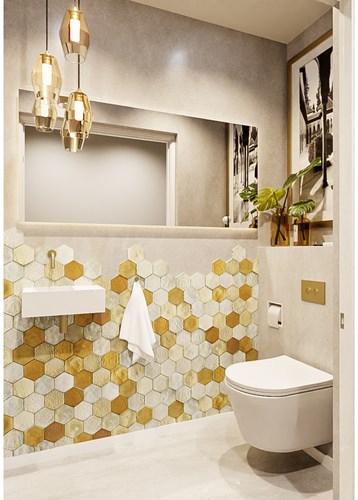 TYNE 40cm lavamano solid surface color Talc. Lavabo posición Izquierda sin orificio.