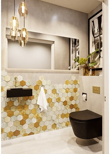 TYNE 40cm lavamano solid surface color Urban. Lavabo posición Izquierda sin orificio.