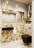 TYNE 60cm lavamano solid surface color Urban. Lavabo posición Derecho 1 orificio.