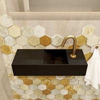 TYNE 60cm lavamano solid surface color Urban. Lavabo posición Derecho 1 orificio.-3