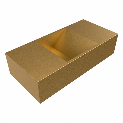 TYNE Oro Lavabo mural solid surface 50cm. Position lavabo Gauche.