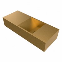 TYNE Oro Lavabo sospeso à parete solid surface 60cm. Posizione lavabo Destra.-3