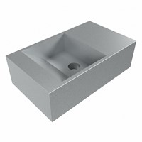 TYNE Plata Lavabo mural solid surface 40cm. Position lavabo Droite.