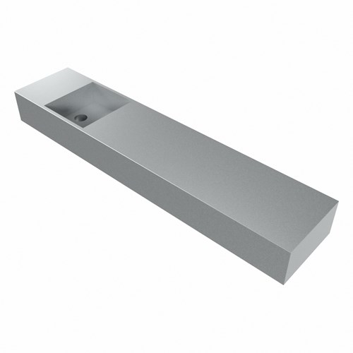 TYNE Plata Wall-Hung Basin solid surface 110cm. Position basin Left.-3