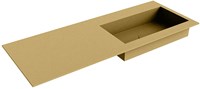 ZINK Oro Lavabo encastrado de solid surface 121cm. Posición del fregadero Derecho.
