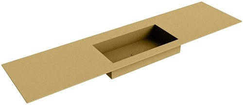 ZINK Oro solid surface inbouw wastafel 180cm. Positie wasbak Midden.