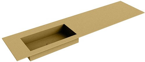 ZINK Oro Lavabo incasso solid surface 180cm. Posizione lavabo Sinistra.