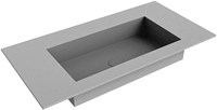 ZINK Plata Inset / Built-in Basin solid surface 91cm. Position basin Center.