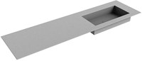 ZINK Plata Inset / Built-in Basin solid surface 171cm. Position basin Right.