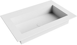 ZINK Talc Lavabo incasso solid surface 70cm. Posizione lavabo Centro.