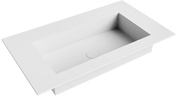 ZINK Talc Lavabo incasso solid surface 81cm. Posizione lavabo Centro.